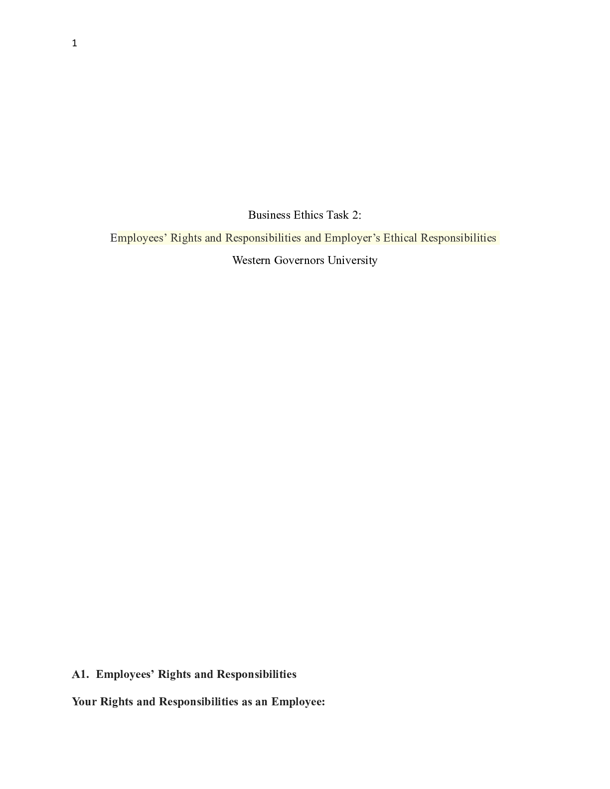 Preview of C717 Task 2 Template V3.asd.docx    Business Ethics Task 2:  Employees Rights and Responsi